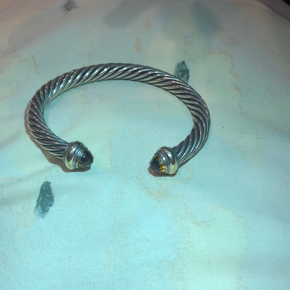 Bracelet silver with citron stone
